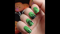 Nail Art | Halloween zombie water stickers
