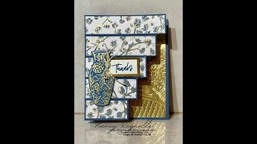 Staggered Z Fold Card with Inspiring Imperfections