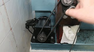 Lathe spindle motor work