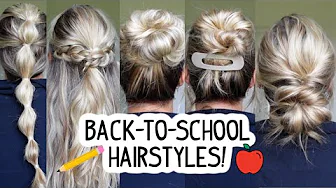 EASY BACK-TO-SCHOOL HAIRSTYLES! Short, Medium, & Long Hair Friendly!