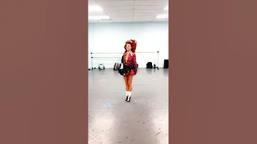 Sophia In Full Irish Dance Mode Shorts 