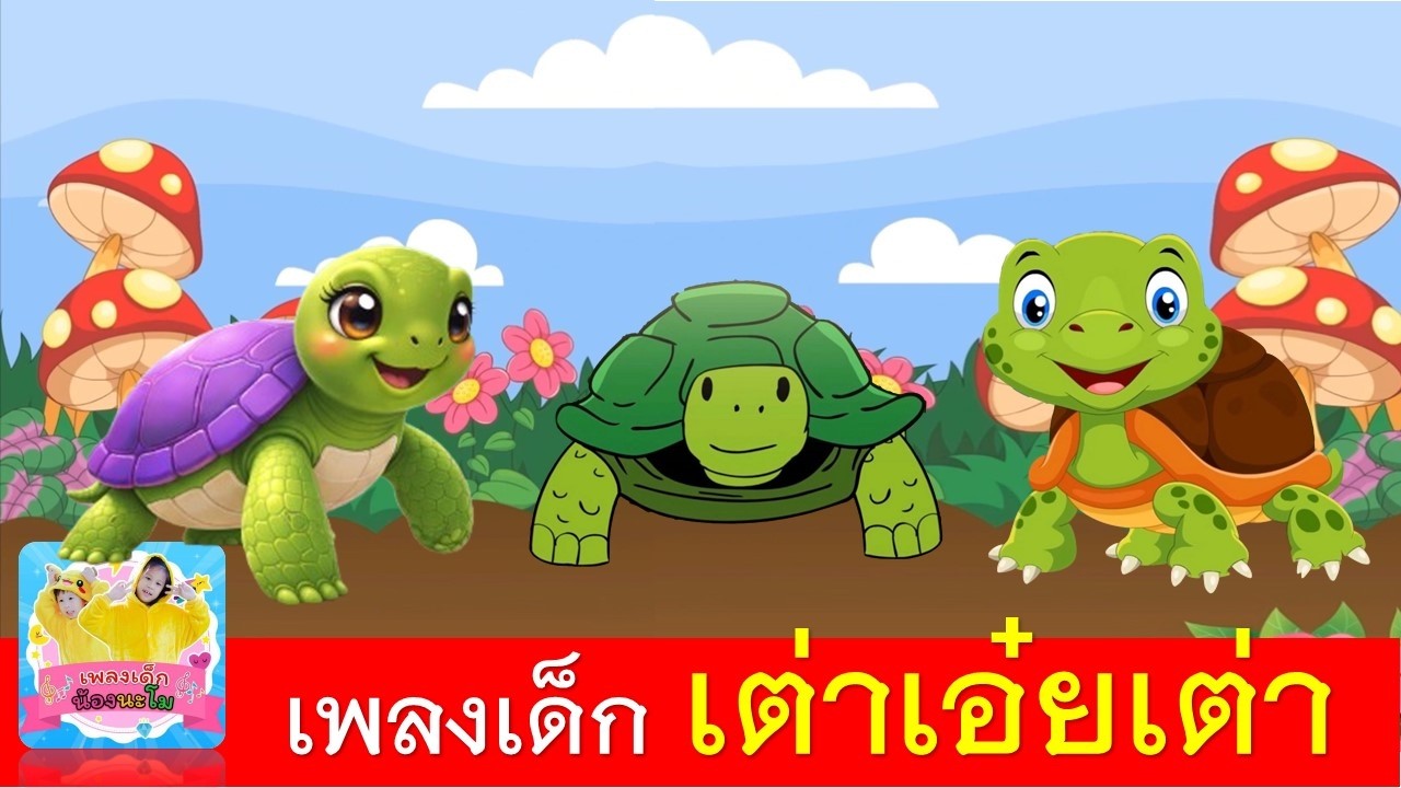 เพลงเด็ก เต่าเอ๋ยเต่า | เพลงเต่าฟังยาวๆ 3 เวอร์ชั่น