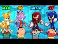 Noob vs pro vs hacker vs god in sonic forces with shinchan and his friends  shinchan become sonic