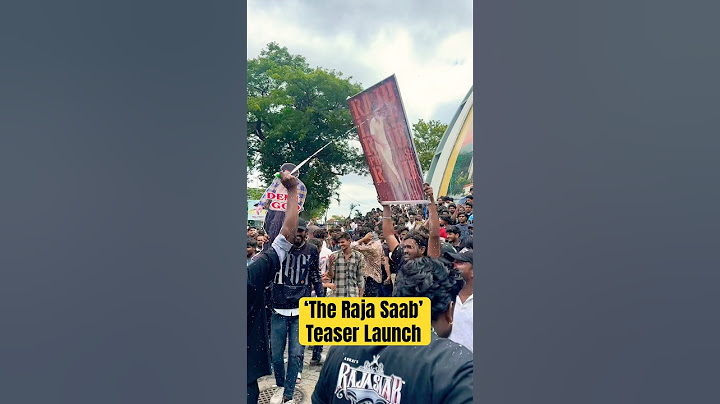 The Raja Saab Prabhas Movie - Prabhas The Raja Saab Teaser Hyderabad Event