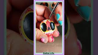 CRYSTAL SUGAR SKULLS Polymer Clay #shorts