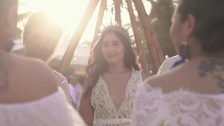 JoAnn and Noa mystical Mayan wedding ceremony at T...