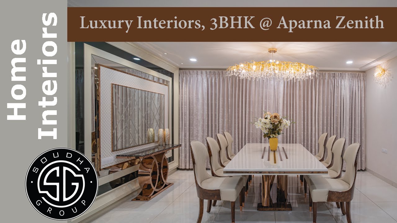 SOUDHA Group's Aparna Zenith 3BHK Luxury Interiors-Project Walktrough