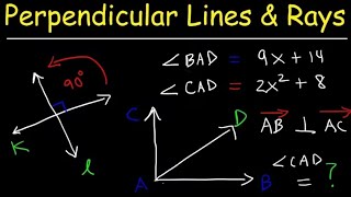 Perpendicular Lines,Slope, Ray's, and Segments 
