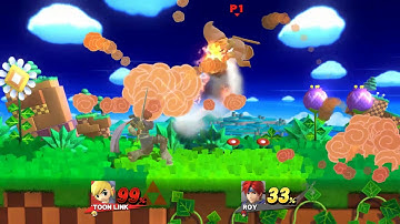 Toon Link (me) VS Roy Level 9 COM