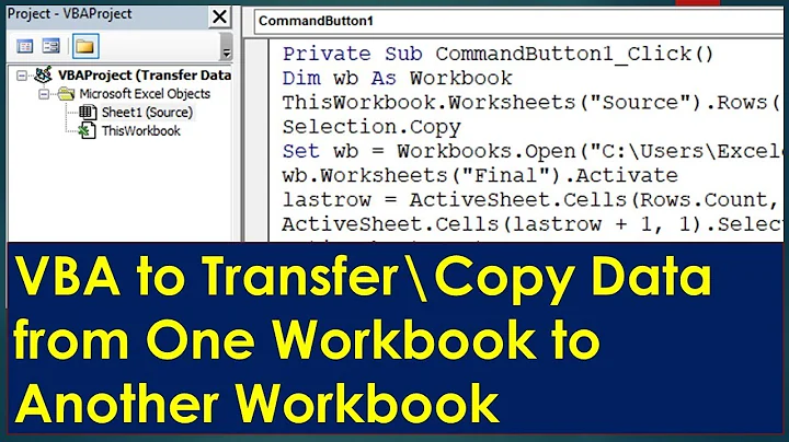 VBA Macro to Copy Data to Another Workbook