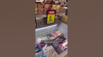 Cross na ilha de congelados do supermercado. #supermercado #shorts