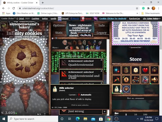 Another way to hack cookie clicker because I like breaking things