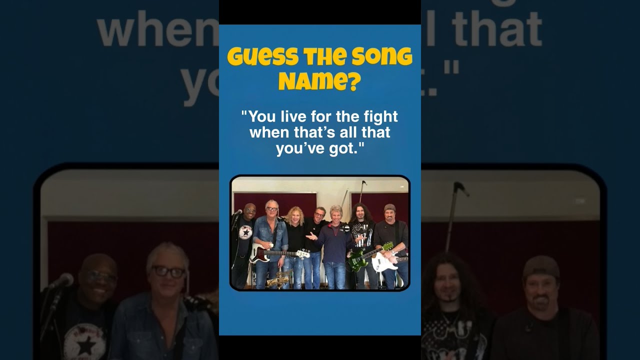 Guess The Song Name Shorts Jonbonjovi Bonjovi 80smusic