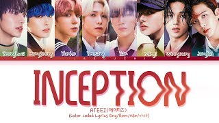 ATEEZ 'INCEPTION' lyrics (Color Coded Lyrics Eng/Rom/Han/가사) chords