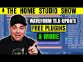 Home studio show tracktion waveform 115 update free plugins  more