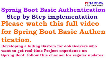 Spring Boot Basic Authentication step by step by explanation.