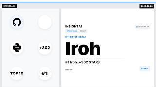 2026-06-20 | GitHub Top 10 Daily | Iroh | Insight AI