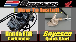 2006 Honda CRF250r Carburetor Mod || BOYESEN Quick Start Install