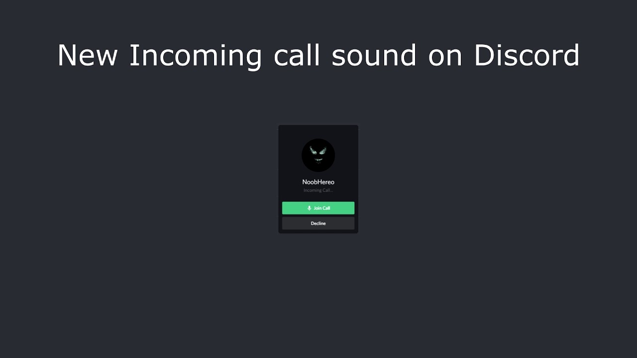 Incoming Call Sound Easter Egg On Discord Youtube