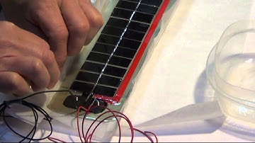 solartekTV ~ HOWto make semi flexible SOLAR PANEL DiY part 12 of 13 form removal cuts
