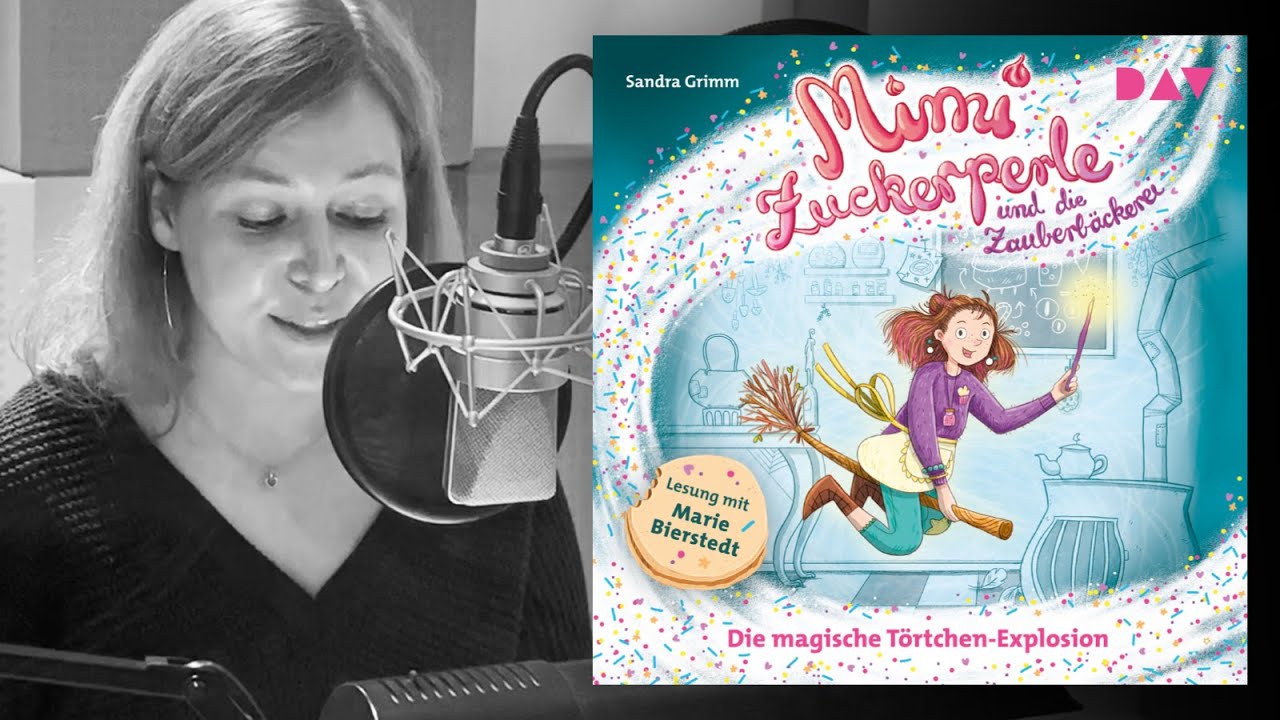 Marie Bierstedt im Studio für »Mimi Zuckerperle« von Sandra Grimm