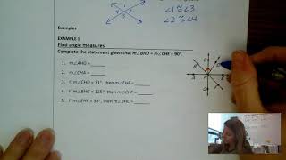 2.7 - Prove Angle Pair Relationships video #1
