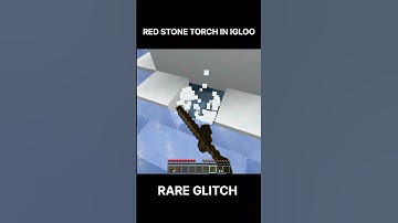 "I Found a Glitched Igloo in Minecraft! 😱 (Redstone Torch + Water Carpet Bug!)"