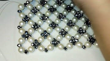 Crystal Pearl Bag Tutorial | How to make a Beaded Bag | DIY Pearl Bag