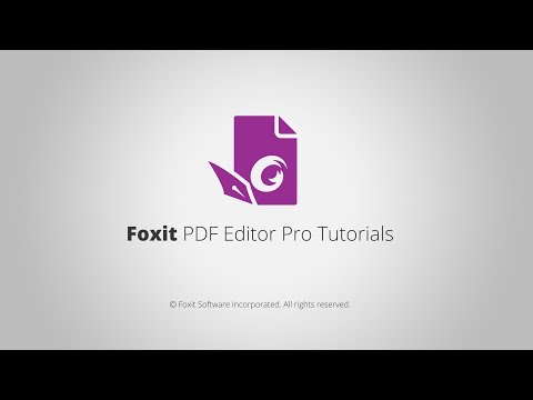 Wasserzeichen und Hintergründe in PDF einfügen – Tutorial Foxit PDF Editor Pro