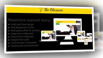 The Blossom Responsive Opencart Theme - Video ServerThemes.Net