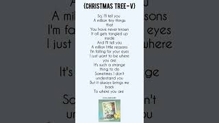 Christmas Tree V(BTS)lyrics #viral#kpop#chirstmas#shorts#trending#fyp#trend#btsarmy