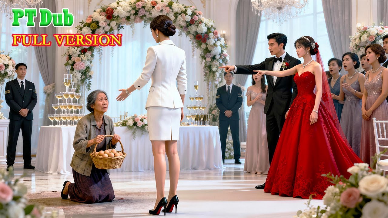 No casamento do filho, a mãe é forçada a ajoelhar, CEO mulher surge, a protege e grita: “mãe”!