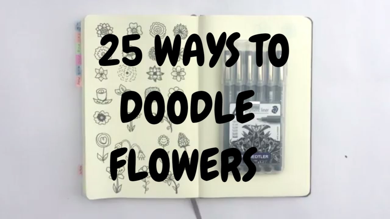 Doodle with me : 25 ways to doodle flowers | Idle Doodle