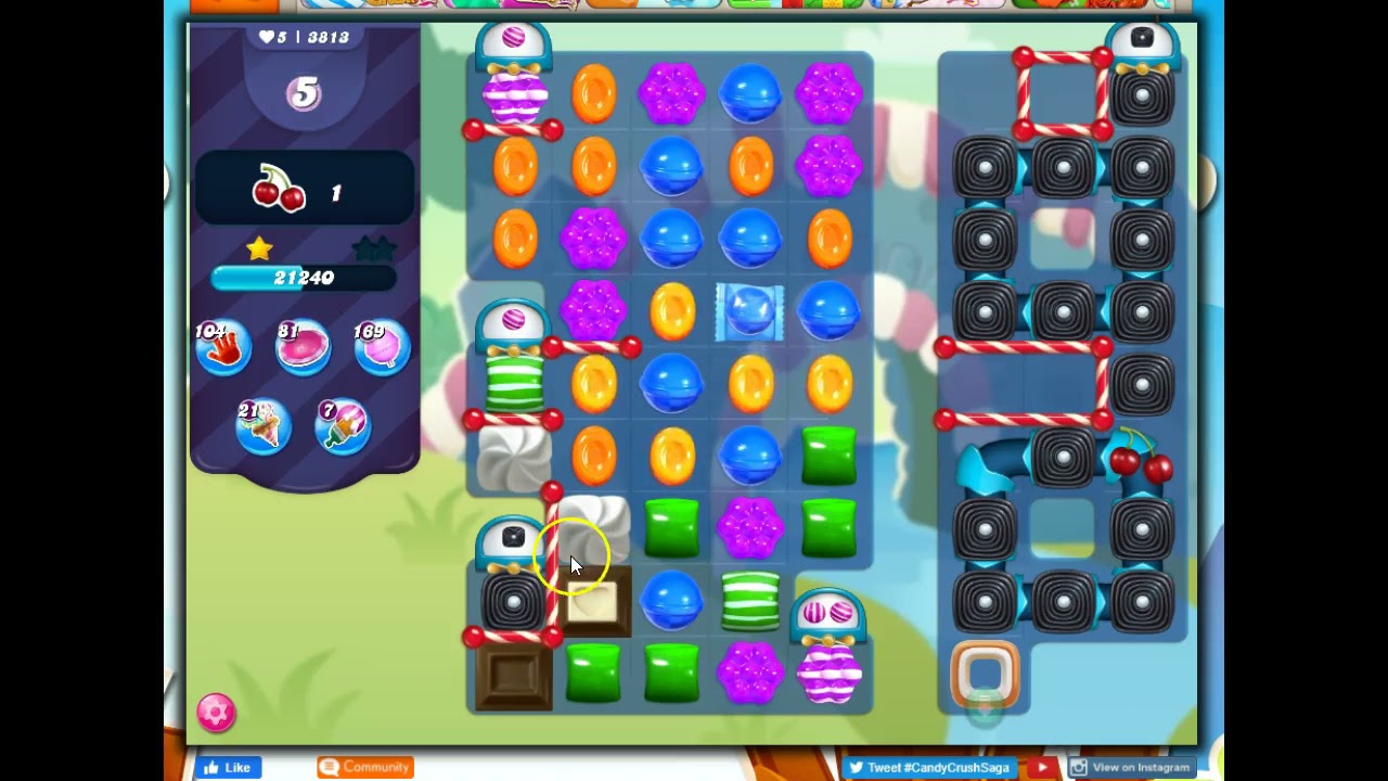 Candy Crush Level 4522 Talkthrough, 23 Moves 0 Boosters 