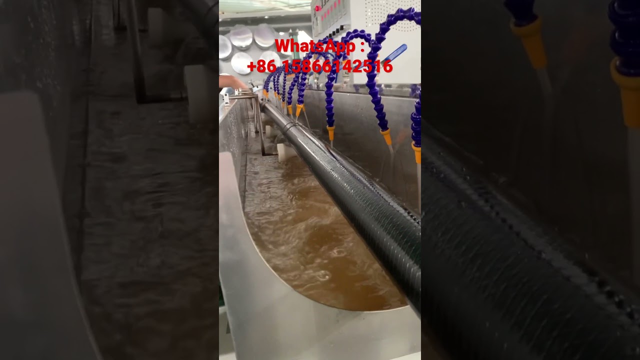LLDPE yarn braided irrigation hose production line.