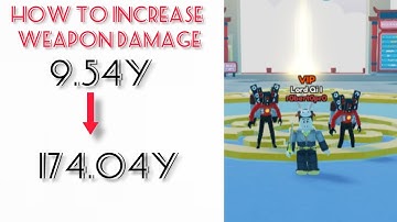 How to increase weapon damage|Part 1|Weapon Fighting Simulator