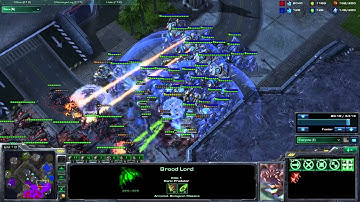 Protoss deathball versus zerg deathcloud
