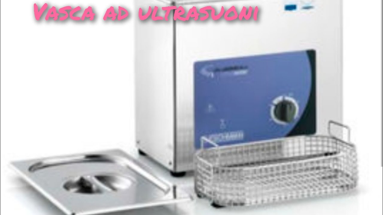 Vaschetta ad ultrasuoni nello studio dentistico.