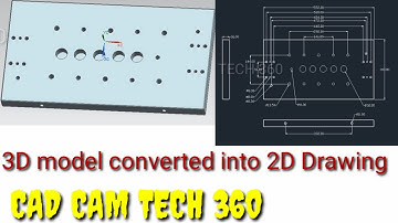 NX CAD 3D model convert to DXF or DWG || NX 3D model convert to 2D drawing || Draft in autocad