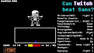 Can Twitch Chat Defeat Sans the Skeleton?