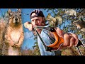 Hunting With a Slingshot *CONTAINS HUNTING FOOTAGE* -  Catch, Clean, Cook