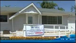 Habitat for Humanity and BAE Systems Repair Veteran's Home - KFMB Channel 8, April 2015
