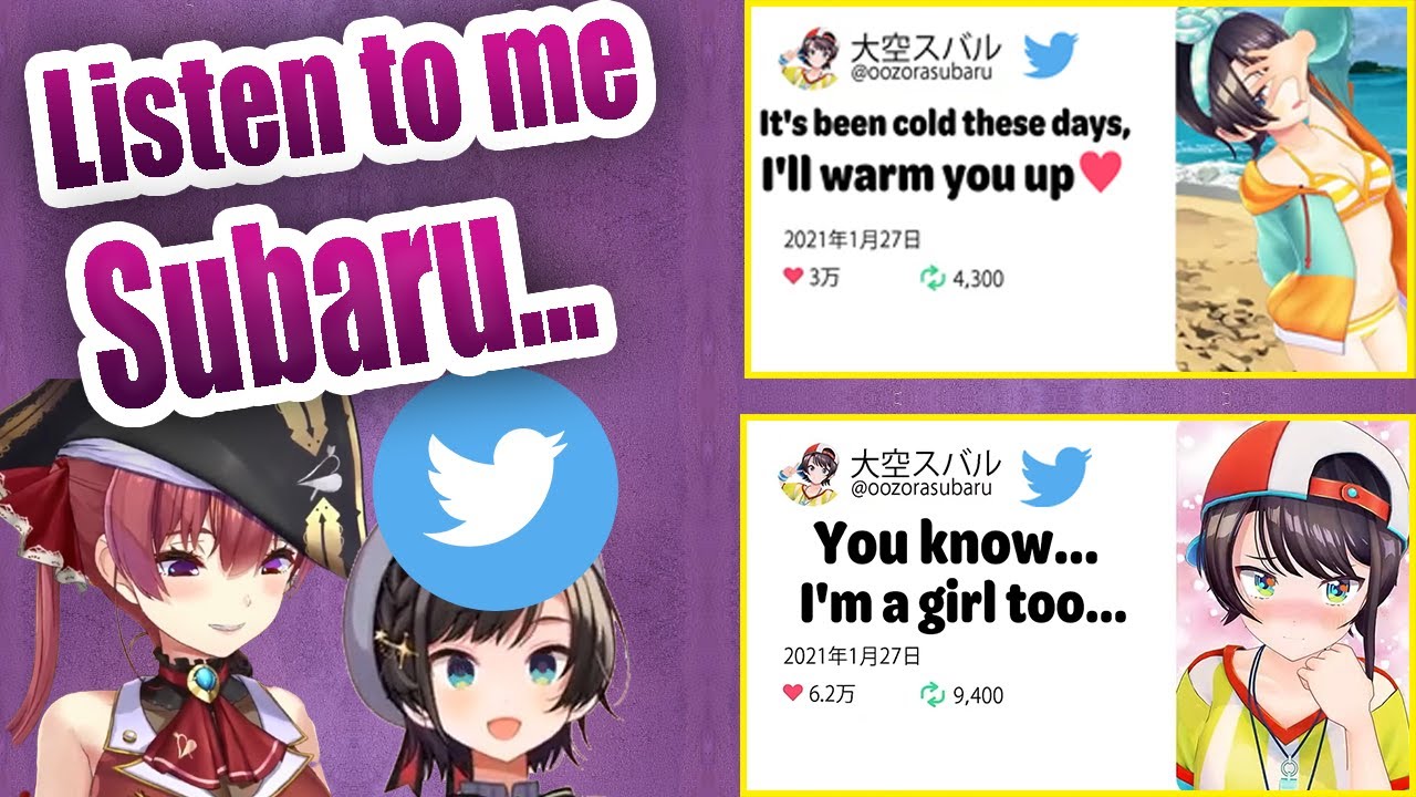 Subaru was manipulated by the hypnotist Marine to write tweets【ENG sub】【Subaru / Marine/ Hololive】