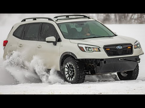 Deep Snow Drifting Subaru Forester @MatthewHeiskell