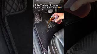 The Ultimate Test: Custom Mats vs. Spilled Coffee 💦🚘#autoaccessories
