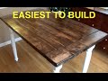 How To Make A Farmhouse Table Top