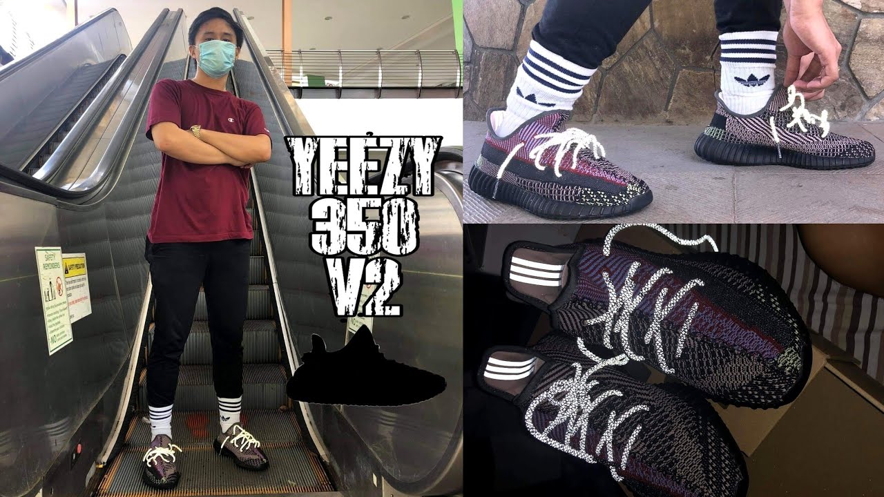 Adidas YEEZY 350 V2 YECHEIL try on