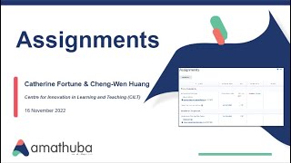 Assignments in Amathuba