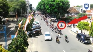convoy of thousands of fighters stk Winongo madiun 2016