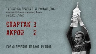 «Спартак» - «Акрон - Академия Коноплёва» (Команды 2012 г.р.) - 3:2